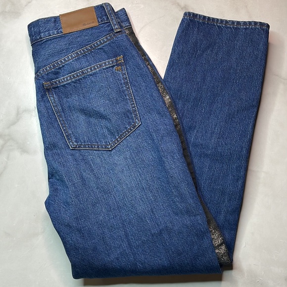 Madewell The Perfect Vintage Jean: Metallic Tuxedo Stripe Edition - Picture 6 of 10